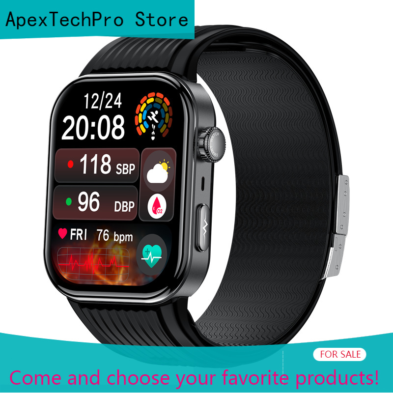 Fall Detection Watch - ApexTPS191 Męski Smartwatch z Funkcją Wykrywania