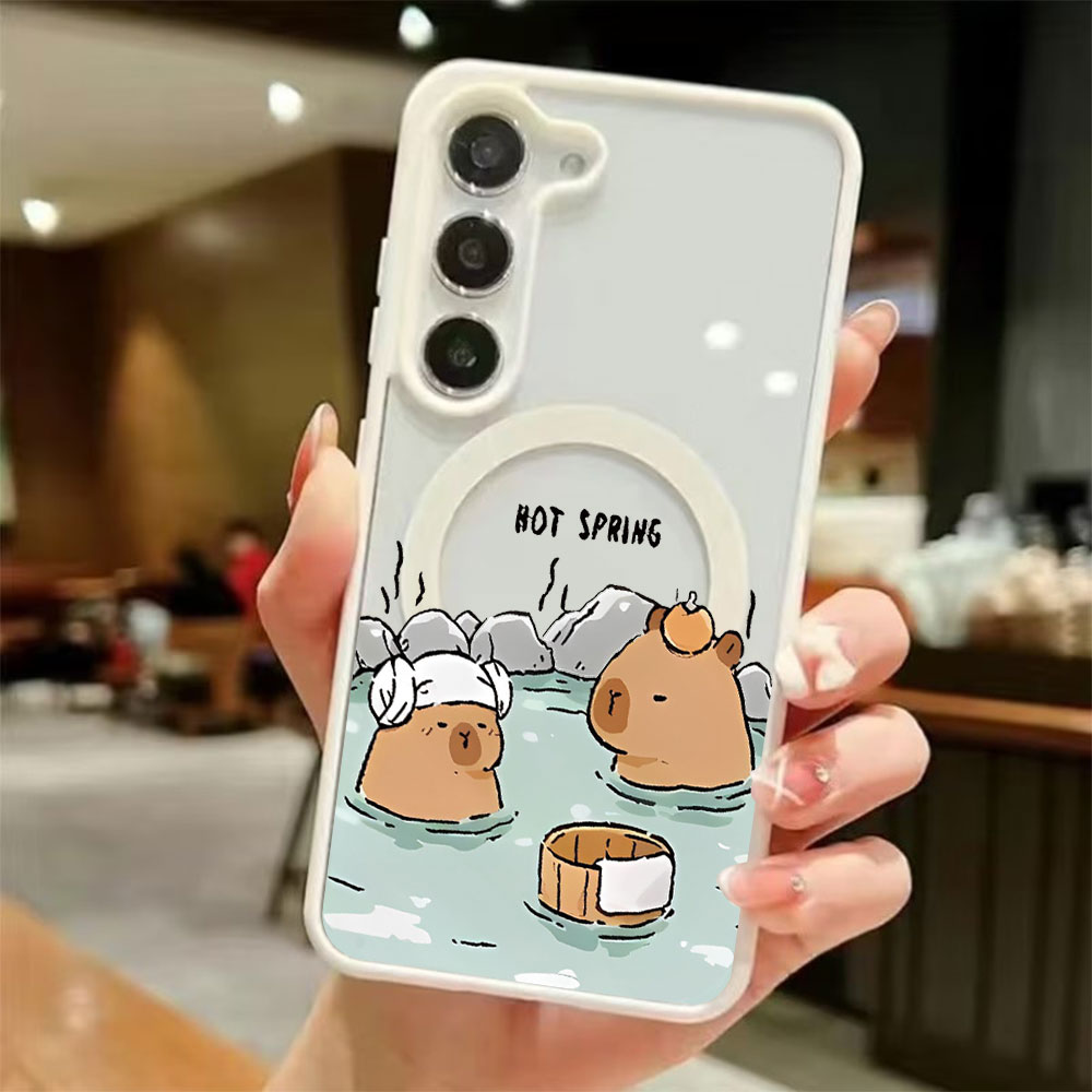 Samsung Galaxy S25 - Przezroczyste magnetyczne etui na telefon Samsung